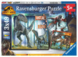 49pc x3 Jurassic World: Dominion Puzzles featuring dinosaurs Blue, Beta, Giganotosaurus, T-Rex, and Pyroraptor scenes.