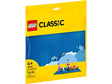 LEGO Classic Blue Baseplate (11025) in packaging, a 32x32-stud blue building base for creative play ages 4 and up.