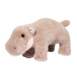Soft and cuddly Pygmy Hippo Nibbles plush with round head, snout, little tail, and big feet, perfect for ages 2 and up.