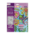 Hidden Colors Magic Nature paint sheets with bird and flowers reveal vibrant colors using water and included brush.