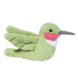Hummingbird Nectar plush toy in soft green with rosy throat and white bib, perfect for toddlers and collectors.