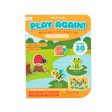 Play Again! Sunshine Garden reusable sticker activity book with over 30 stickers and fun garden-themed scenes for kids.