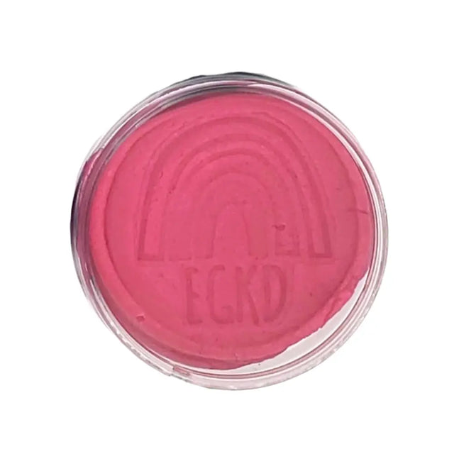 KidDough | Purple in a twist top jar, soft sensory dough with embossed rainbow and EGKD logo on top.