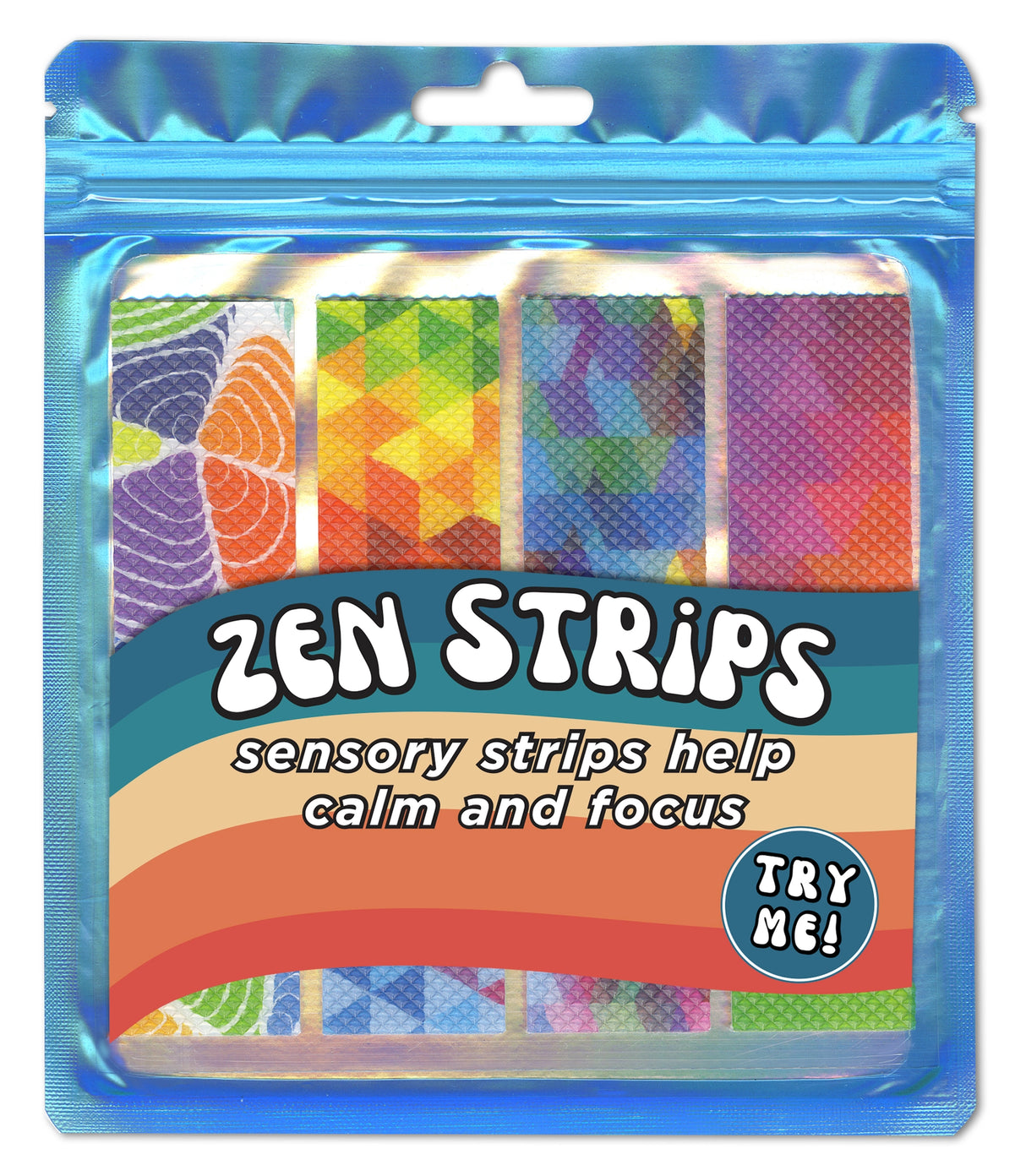 Zen Strips | Bumpy Brights colorful textured sensory strips to calm, focus, and provide tactile fidgeting fun.