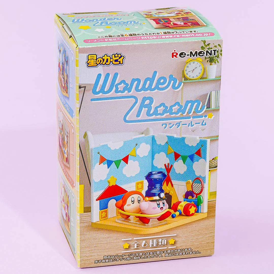 Blind box which contains one of six mystery dioramas featuring Kirby and friends in a 3D room.