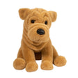 Shar-Pei Tater DLux plush stuffed animal with soft wrinkles, tipped ears, and a curled tail in a seated pose.