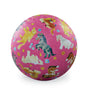 Playground Ball 7in Pretty Ponies with colorful pony designs on a bright pink textured surface for fun play.