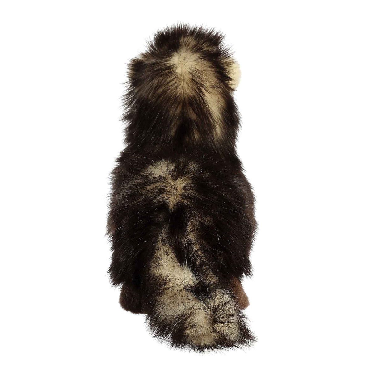 Soft, realistic Ferret stuffed animal with a long dark brown coat and white face, perfect for hugs and snuggles.