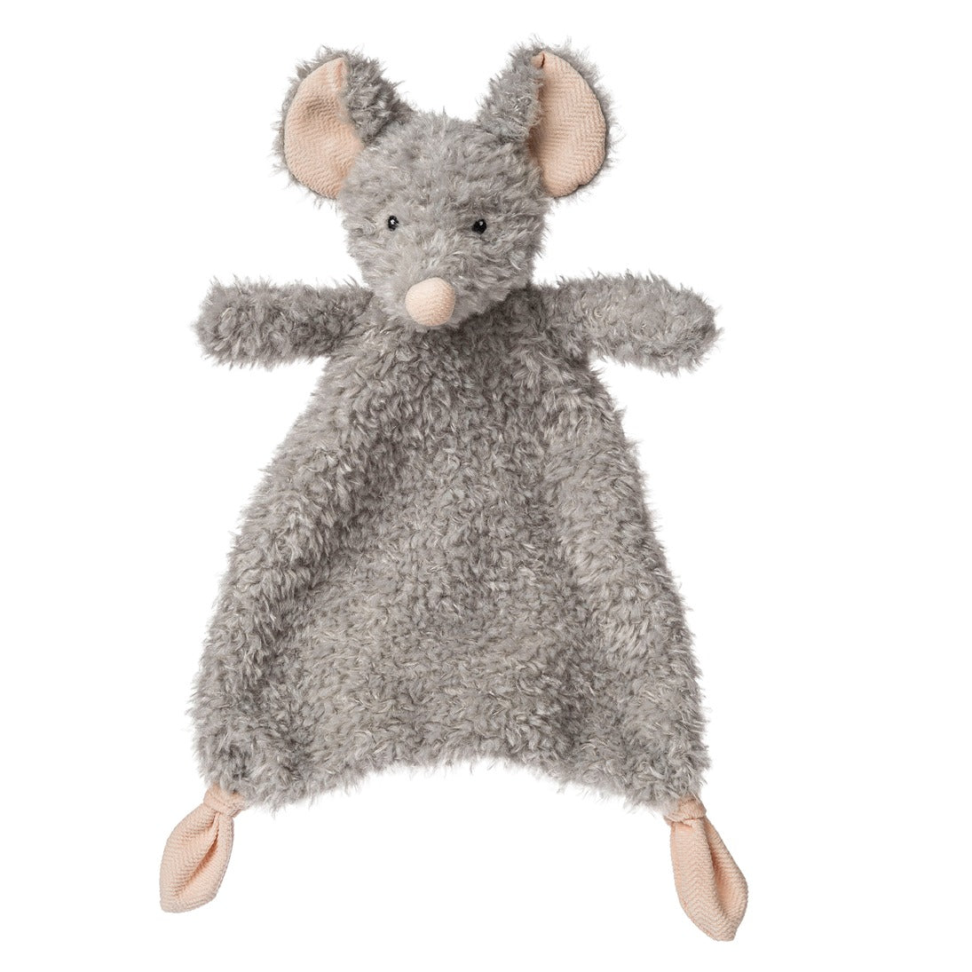 Soft and cuddly Again Friends Mouse Lovey made from sustainable recycled fabrics, perfect for comforting babies.