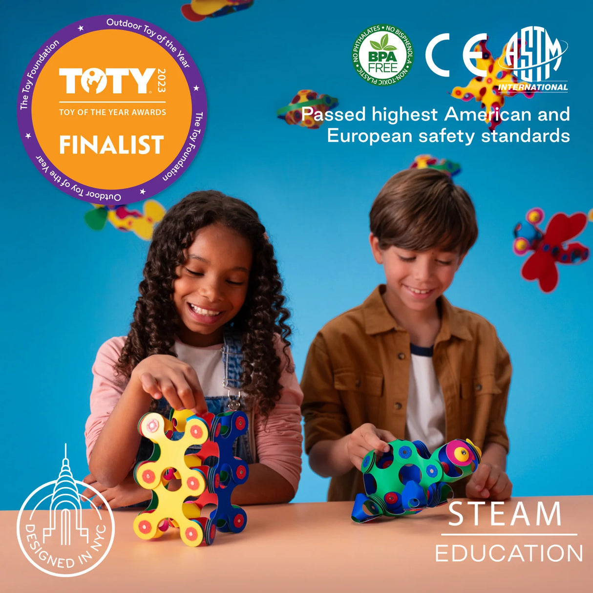 Clixo | Jewelry Pack with colorful magnetic pieces promoting creative STEAM play for kids ages 6 and up.