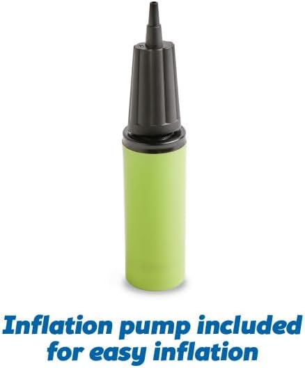 Inflation pump included for easy inflation of My First Hopper Ball, designed for fun and exercise for kids.