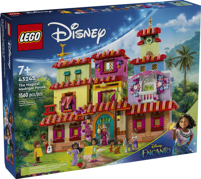 LEGO Disney Classic The Magical Madrigal House with 1560 pieces and Encanto family minifigures playset.