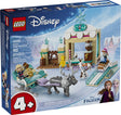Disney Princess Anna's Sleigh Adventure LEGO set featuring Anna, Sven, Olaf, and a winter sleigh scene for ages 4+.