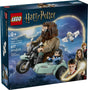 LEGO Harry Potter Hagrid & Harry's Motorcycle Ride set with posable figures, motorbike, sidecar, and Hedwig owl.