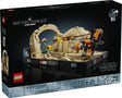 Star Wars Mos ESPA Podrace Diorama LEGO set showing Anakin’s Podracer in Arch Canyon with display base and plaque.
