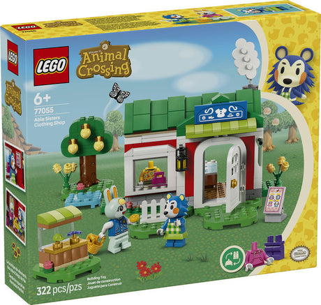 LEGO Animal Crossing Able Sisters Clothing Shop playset with minifigures Mabel and Sasha and accessories for kids age 6+