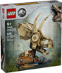 LEGO Jurassic World Dinosaur Fossils: Triceratops Skull building kit with 468 pieces and minifigure playset.