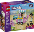 LEGO Friends Cotton Candy Stand and Scooter with minidolls, mobile cart, scooter, and cotton candy accessories for kids.
