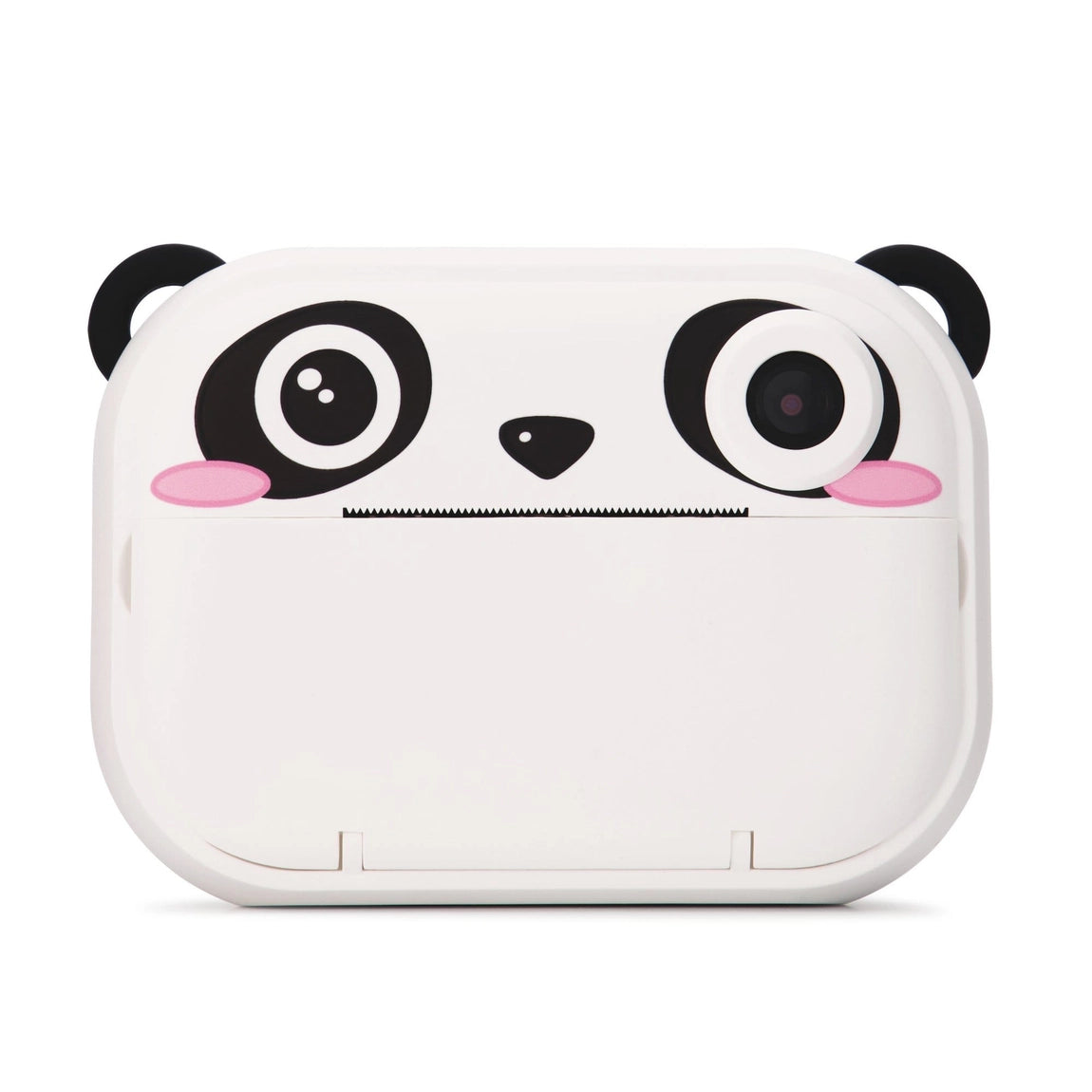 Front view of Print & Digital Camera Model P | Koko the Panda featuring panda face design and camera lens.