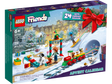 LEGO Friends Advent Calendar featuring 24 festive gifts with mini-dolls, pets, and a Christmas train for kids 6+