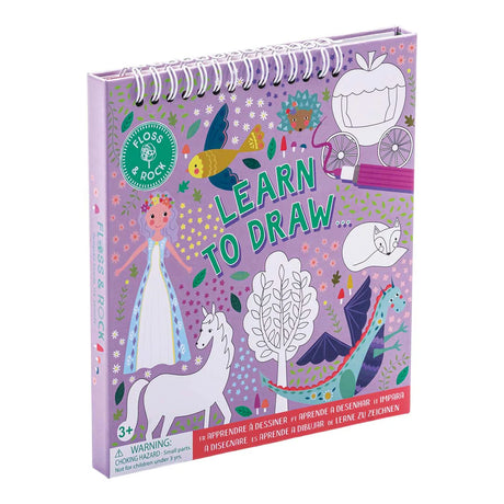 Learn to Draw | Fairy Tale activity book with colorful fairy tale drawings and step-by-step drawing guides for kids.