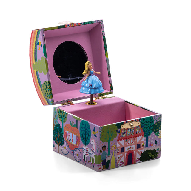 Jewelry Box | Fairy Tale Dome with princess figurine, musical feature, mirror inside, and fairy tale themed illustrations.