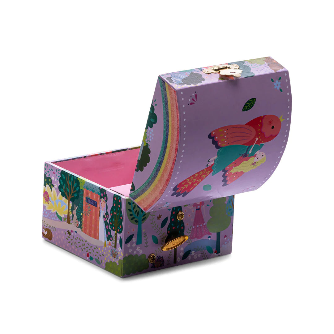 Jewelry Box | Fairy Tale Dome with colorful fairy tale illustrations, open lid, and spacious interior for trinkets.