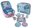 Tea Set | Enchanted 9 piece kids tea set with ballet dancer illustrations and pastel carry case for imaginative play.