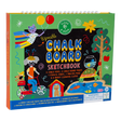 Chalkboard Sketchbook | Pets with wipeable pages, chalk pens, stencil, tracing sheet, and pet-themed illustrations for kids.