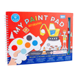 My Paint Pad | Construction spiral bound paint pad with truck palettes, 8 pictures, and brush for painting on the go