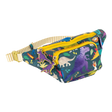 Belt Bag | Dino with colorful dinosaur print, two zip compartments, chunky dino zip pulls, and adjustable striped strap.