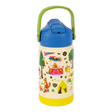 Drinks Bottle | Adventure with retractable spout, carry handle, vacuum insulated stainless steel in colorful animal and camping design.