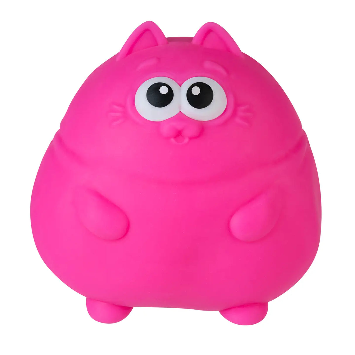 Easy Sqweezy Chunky Kitty bright pink squishy toy with cute cat design for ages 3 and up and assorted colors.