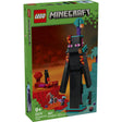 LEGO Minecraft The Enderman Tower building set with minifigures, Nether portal, ladders, and fantasy biome elements for ages 9 and up.