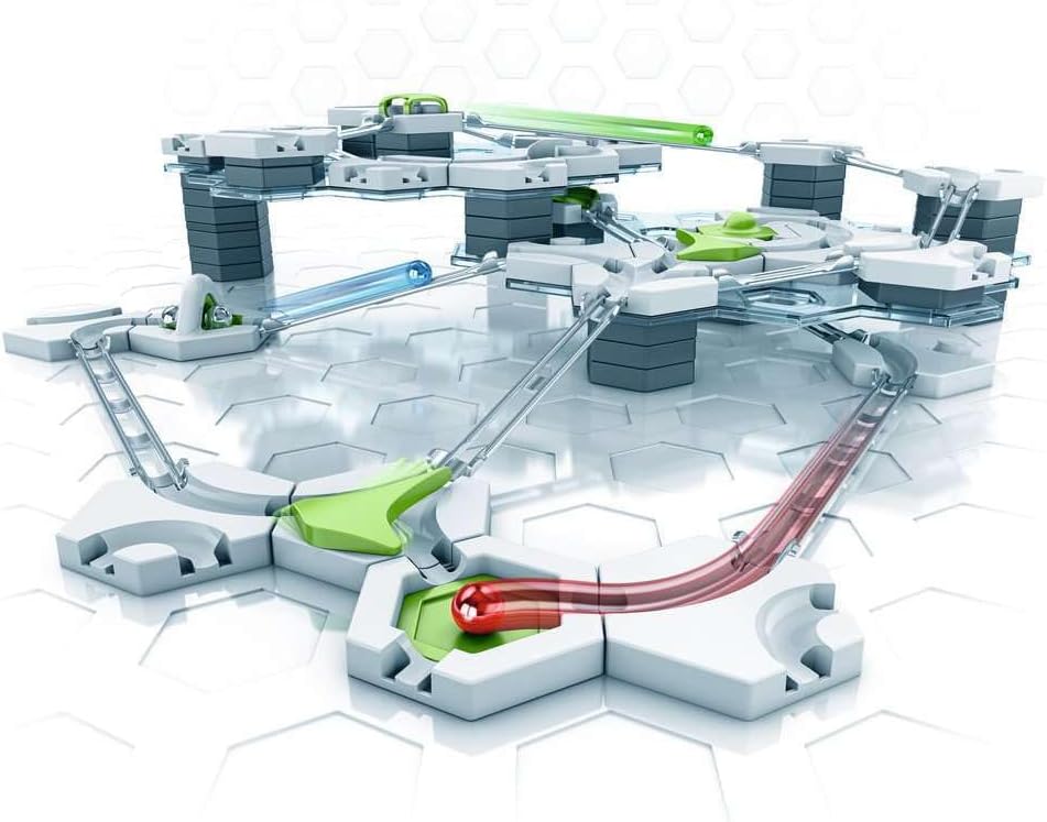 GraviTrax: Starter Set interactive marble run with tracks, curves, and launchers for creative STEM play and learning.
