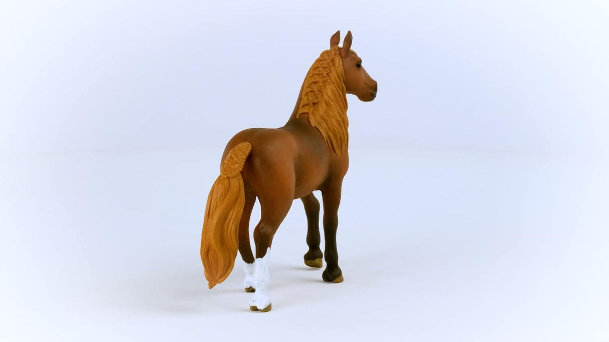 Peruvian Paso Mare Horse figurine with braided mane and flowing tail in realistic detailed design from Schleich.