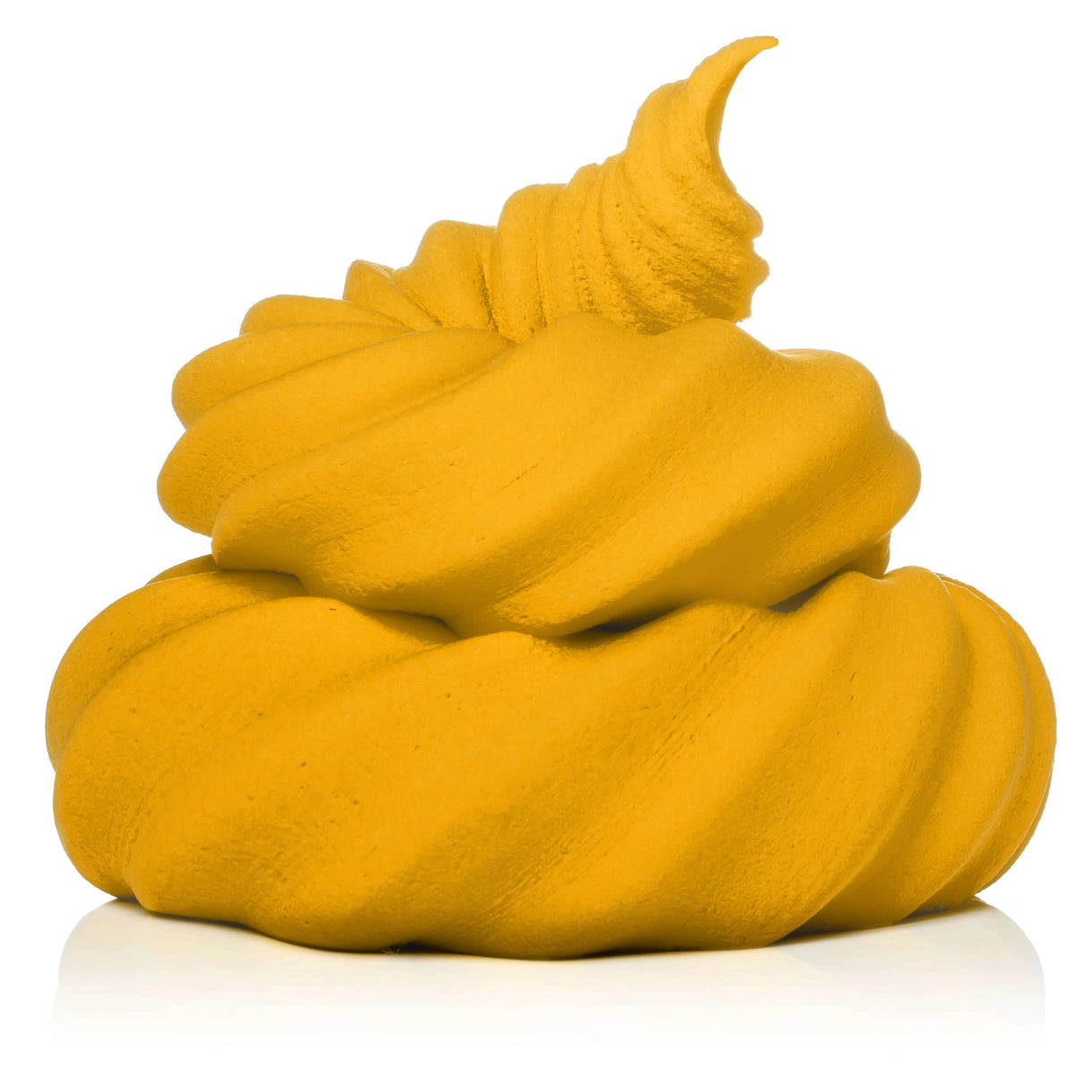 Air Dry Clay shaped into a smooth, twisted swirl form, showcasing its soft, moldable texture.