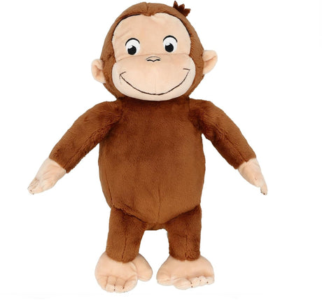 Curious George | 12 inch plush toy with soft brown fur and a smiling face, perfect for children and fans of the classic monkey.