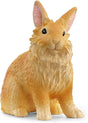 Lionhead Rabbit figurine with a fluffy lion's mane, small size, and friendly expression perfect for children.
