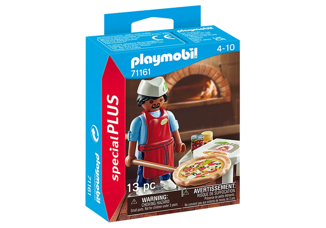 Special Plus | Pizza Chef set with figure, pizza, wooden board, and pizza box for imaginative play.