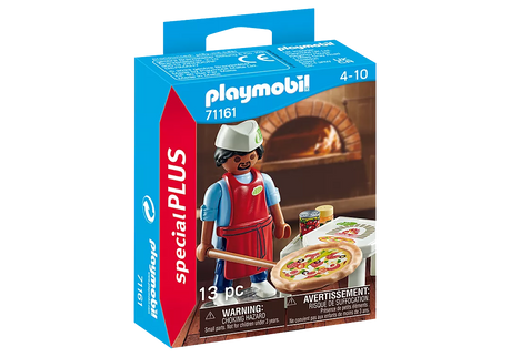 Special Plus | Pizza Chef set with figure, pizza, wooden board, and pizza box for imaginative play.