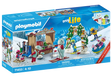 Playmobil My Life | Ski World set with ski instructor, children, winter sports gear, toboggan, and snow tube accessories.