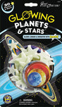 Glow Stars & Planets set with 30 colorful glowing planets and stars that brighten any room using Glominite technology.