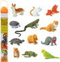 TOOB | Pets featuring detailed miniature figurines of household pets including a cat, corgi, parakeet, turtle, and more.