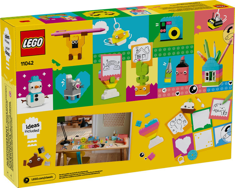 LEGO Classic Creative Happy Box with colorful bricks, fun models, and creative building ideas for kids age 5 and up.
