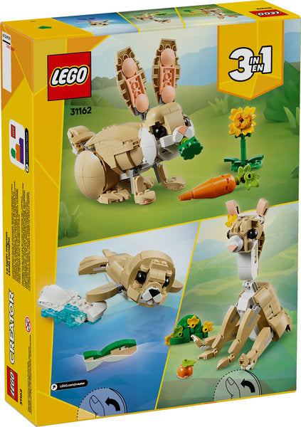 LEGO Creator Cute Bunny with posable bunny, llama, and seal buildable animal playsets for imaginative play.
