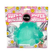 Super Duper Sugar Squisher | Daisy in green with smiley face, cool-touch exterior, and gooey center for squeezing fun.