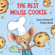 The Best Mouse Cookie board book cover shows a happy mouse in a chef hat holding a large cookie with cookies floating around.