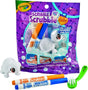 Scribble Scrubbie Pet with white turtle, two washable markers, and a green scrub brush in packaging.