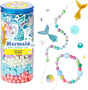 Bead Jewelry Jar | Mermaid with colorful beads and charms for DIY friendship bracelets for kids ages 6 and up.